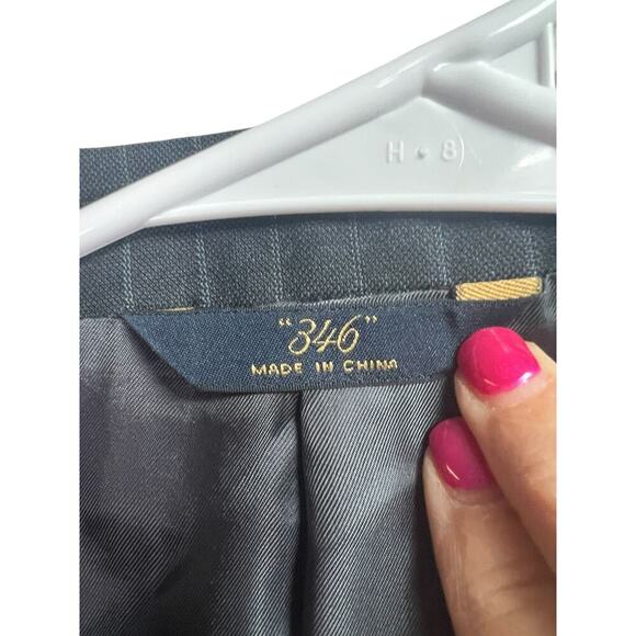Brooks Brothers 346 Men's Blazer 41R Wool Gray Striped Madison Fit - Picture 3 of 14
